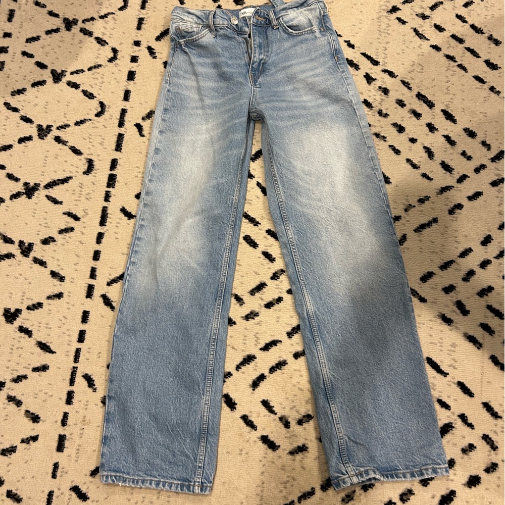 Zara barrel leg jeans